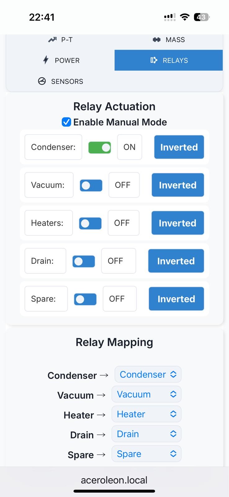 Relay Mapping Screenshot